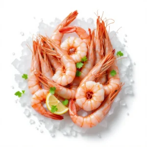 Gambas roses surgelées