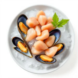 Moules décortiquées surgelées